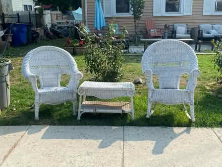 Photo of free Wicker chair, table and rocker (Landover hills) #1