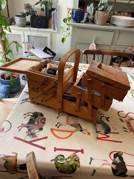 Photo of free Vintage sewing box and items (Caerphilly CF83) #1