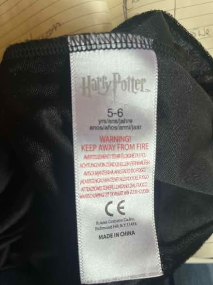 Photo of free Harry Potter Gryffindor robe 5-6yrs (Shotley Bridge, DH8) #3