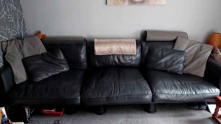 Photo of free Grey Leather Corner Sofa (Halifax HX3) #3