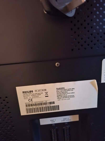 Photo of free Philips tv Model number 42PFP5532D/05 (West Denton NE5) #1