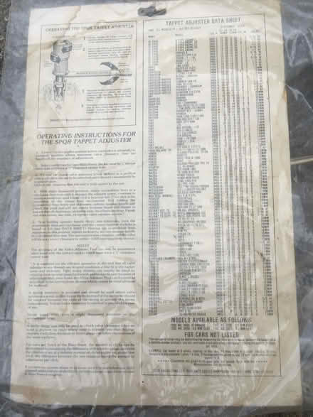 Photo of free Tappet adjuster (Wallingford) #1