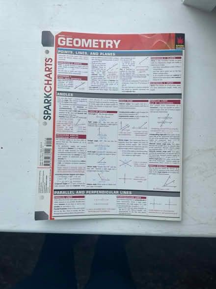 Photo of free Algebra and Geometry binder notes (Fullerton) #1