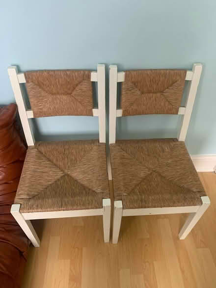 Photo of free 2x rustic kitchen chairs (N1 Dalston) #1