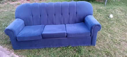 Photo of free blue 3 seater sofa (Cranford TW4) #1
