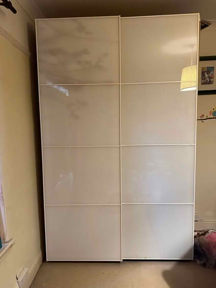 Photo of free Giant Ikea Pax Wardrobe With White Sliding Doors (Hearthstone DE4) #4