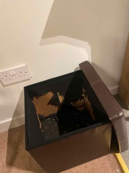 Photo of free Small faux leather stool (Upper Rathmines) #2