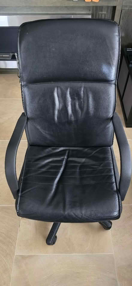 Photo of free Office Faux Leather Chair (FIXED) (South Ruislip) #1