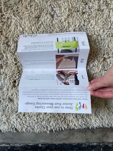 Photo of free Clark’s children shoe measurer (Angel N1) #2