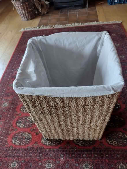Photo of free Wicker laundry basket (Cefnsuran Farm LD7) #1