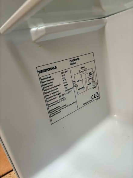 Photo of free Under Counter Fridge (Hitchin/Letchworth) #3