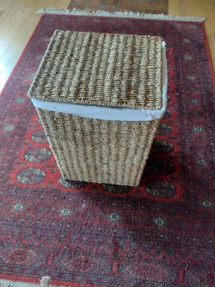 Photo of free Wicker laundry basket (Cefnsuran Farm LD7) #2