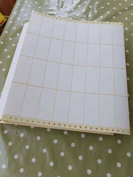 Photo of free Plain white stickers (Nascot Wood WD24) #1