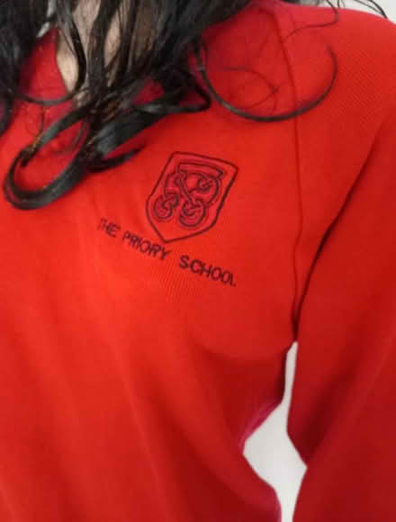 Photo of free Priory School Hitchin Red Jumper (Hitchin SG5) #2