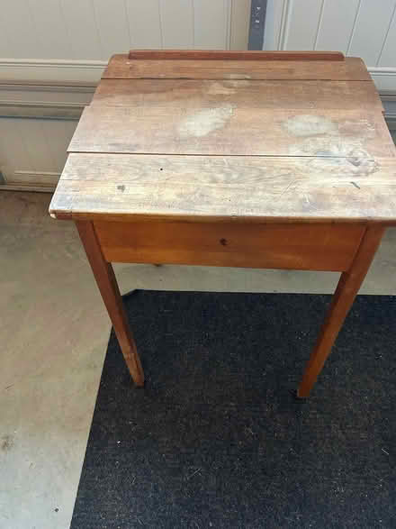 Photo of free Old wooden desk (Huron Road and Strasburg) #1