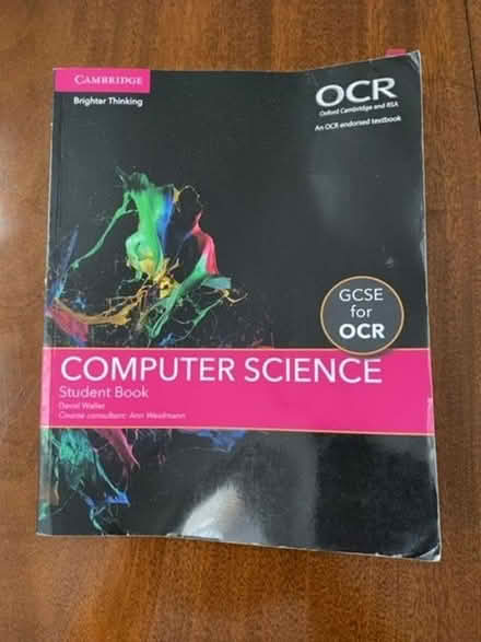 Photo of free GCSE Computer Science Student Book (Kingston Bagpuize OX13) #1