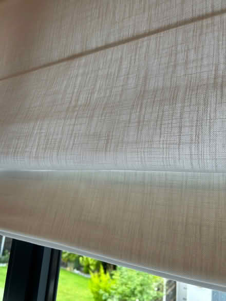 Photo of free Linen look Roman blind (Moss Side PR26) #4