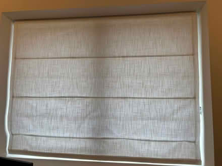 Photo of free Linen look Roman blind (Moss Side PR26) #2