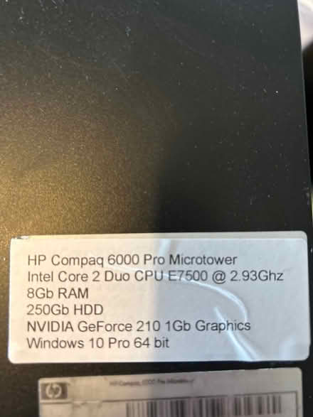 Photo of free HP Compaq Desktop computer (Leyland PR26) #2