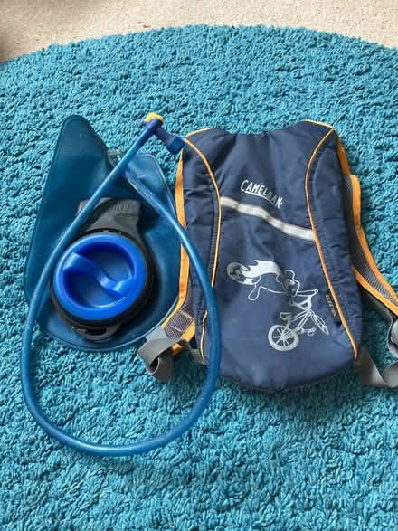 Photo of free Child’s Camelback cycling carrier (Minchinhampton) #1