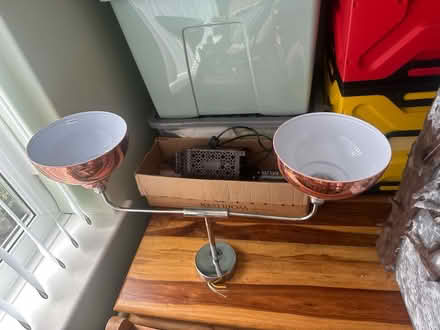 Photo of free Copper and white light fitting (Blyth NE24) #2