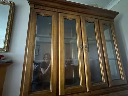 Photo of free Tall display cabinet with lighting (Lee on the solent PO13) #1