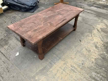 Photo of free Solid wooden coffee table in need of TLC (Fairfield Park) #2