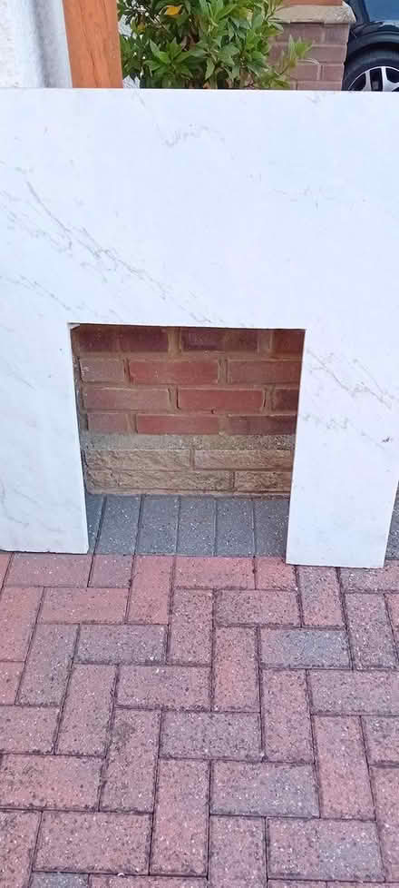 Photo of free Marble/stone fire surround/back (Baldock, SG7)