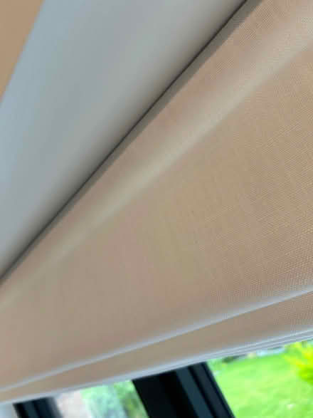 Photo of free Linen look Roman blind (Moss Side PR26) #3