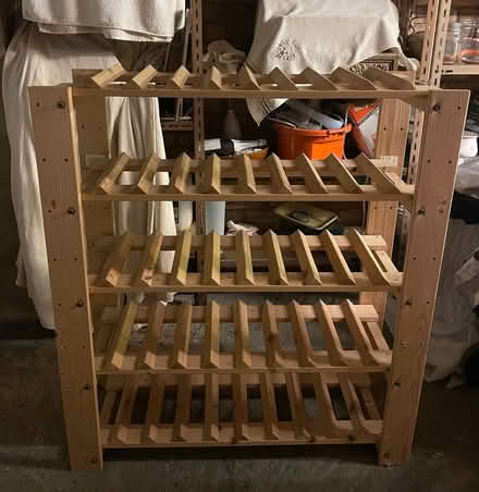 Photo of free Large wooden wine rack - pick up from Epsom Downs (Epsom KT18) #1