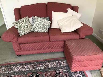 Photo of free Sofa, 2 armchairs and pouffee (Gosport PO13) #3