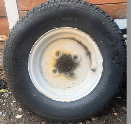 Photo of Trailer wheel and tyre (Mousehold NR3) #1