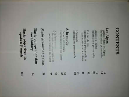Photo of free French language comprehension book (Tillicoultry FK13) #2