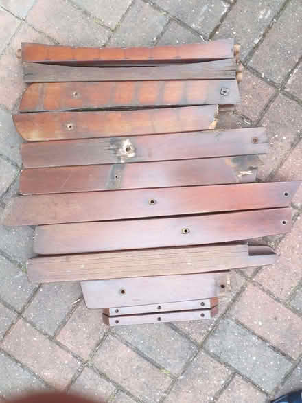 Photo of free Mahogany Garden Seat Pieces (The Nurserylands TW12) #2