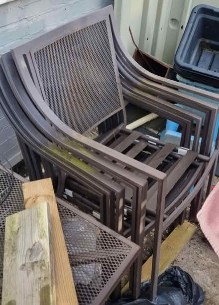 Photo of free Metal Garden Chairs x6 (Dallington, Northampton) #1