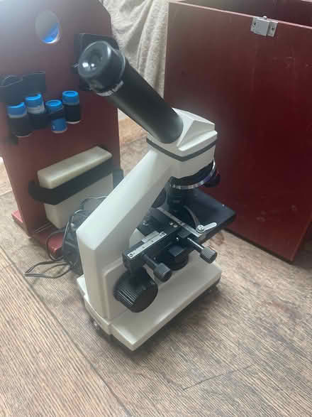 Photo of free Microscope- with box, lenses and slides (Armathwaite CA4) #2