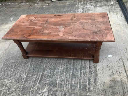 Photo of free Solid wooden coffee table in need of TLC (Fairfield Park) #1