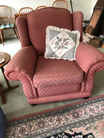 Photo of free Sofa, 2 armchairs and pouffee (Gosport PO13) #2