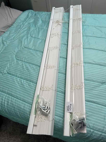 Photo of free Faux wooden blinds/white (Virginia Beach) #1