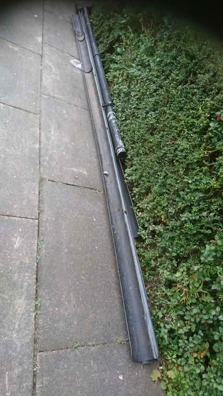 Photo of free 20m half round gutter black plastic (Cookridge LS16) #1