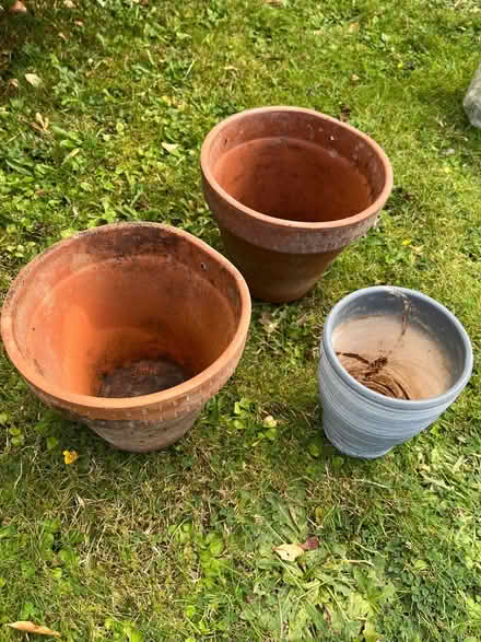 Photo of free 3 pottery plant holders (Sonning RG4) #3