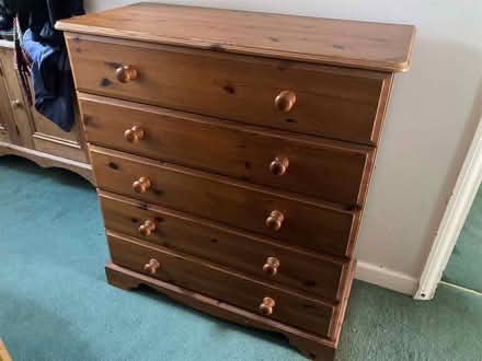 Photo of free pine chest of drawers (Trumpsgreen GU25) #1