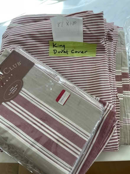 Photo of free King Duvet Cover + shams (Los Altos) #1