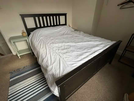 Photo of free IKEA king size bed and mattress (SY2) #1