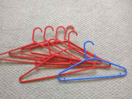 Photo of free 7 plastic coat hangers (Addiscombe CR0) #1
