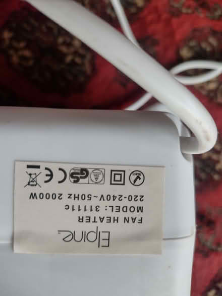 Photo of free Small electric fan heater (Cefnsuran Farm LD7) #2