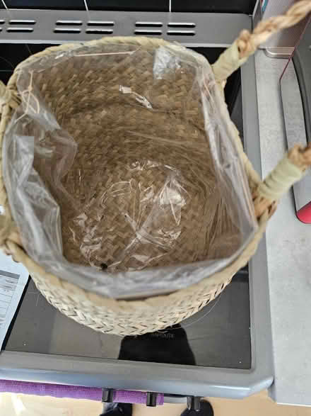 Photo of free Wicker flower pot (Mitcham CR4) #2