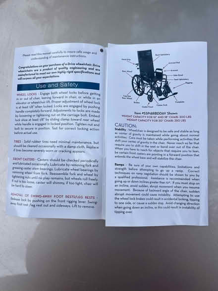 Photo of free Small Wheelchair (Baseline & Cherryvale) #3