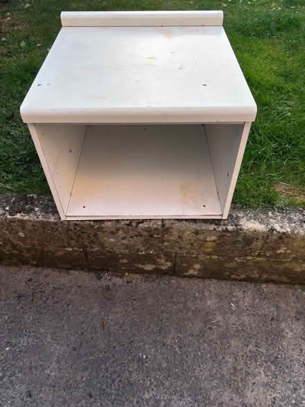 Photo of free Melamine open cupboard. (Bradford on Avon BA15) #1