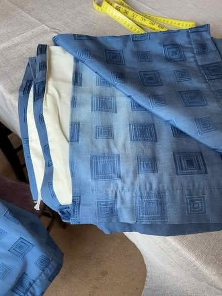 Photo of free Blue curtains (Heysham LA3) #2